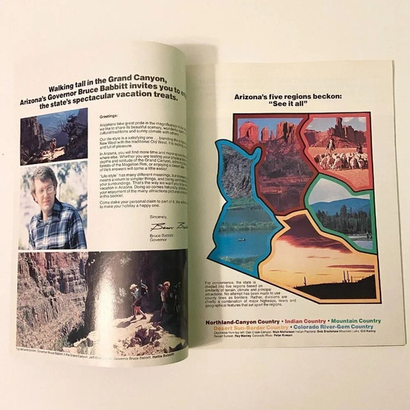 Vintage 1980 Arizona Travel Brochure French and English Pamphlet - Picture 4 of 16